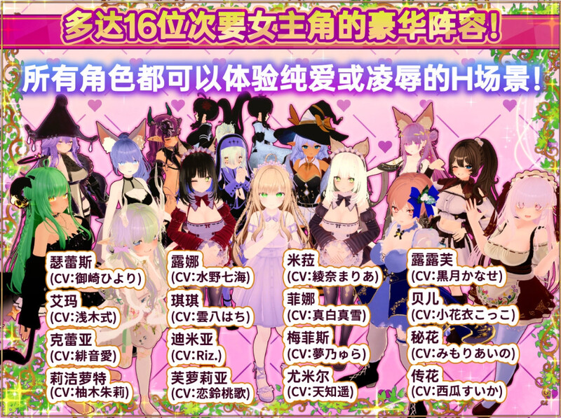 图片[3]-【爆款3D互动/开放世界/幻想后宫/全动态/PC】异世界树的巫女～用魔法触摸尽情做色色的事 V1.0 DL官方中文+DLC 【10G】-次元小屋