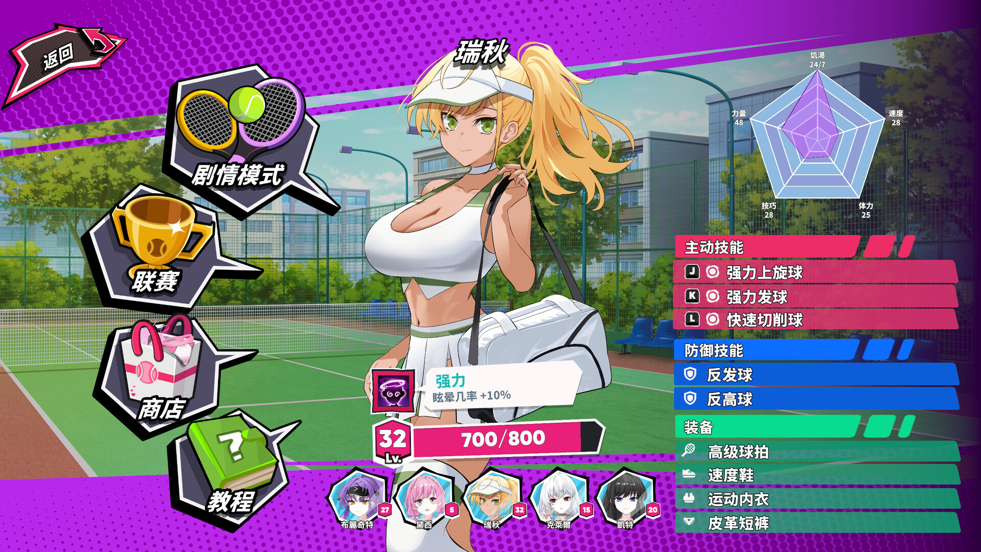 图片[2]-【亚洲风SLG/动态/PC】网球天使 TENNIS ANGELS EX STEAM官方中文步兵版 [PC]-次元小屋